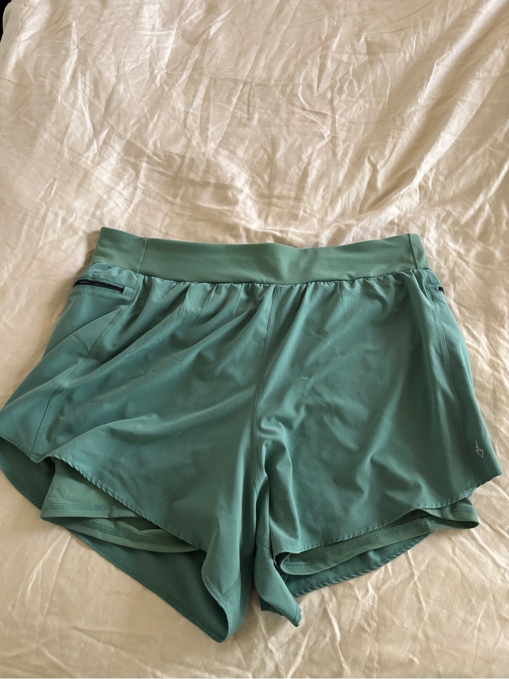 2x Torrid ACTIVE SHORTS w/ BIKE SHORT LINING Color DEEP SEA GREEN 18/20